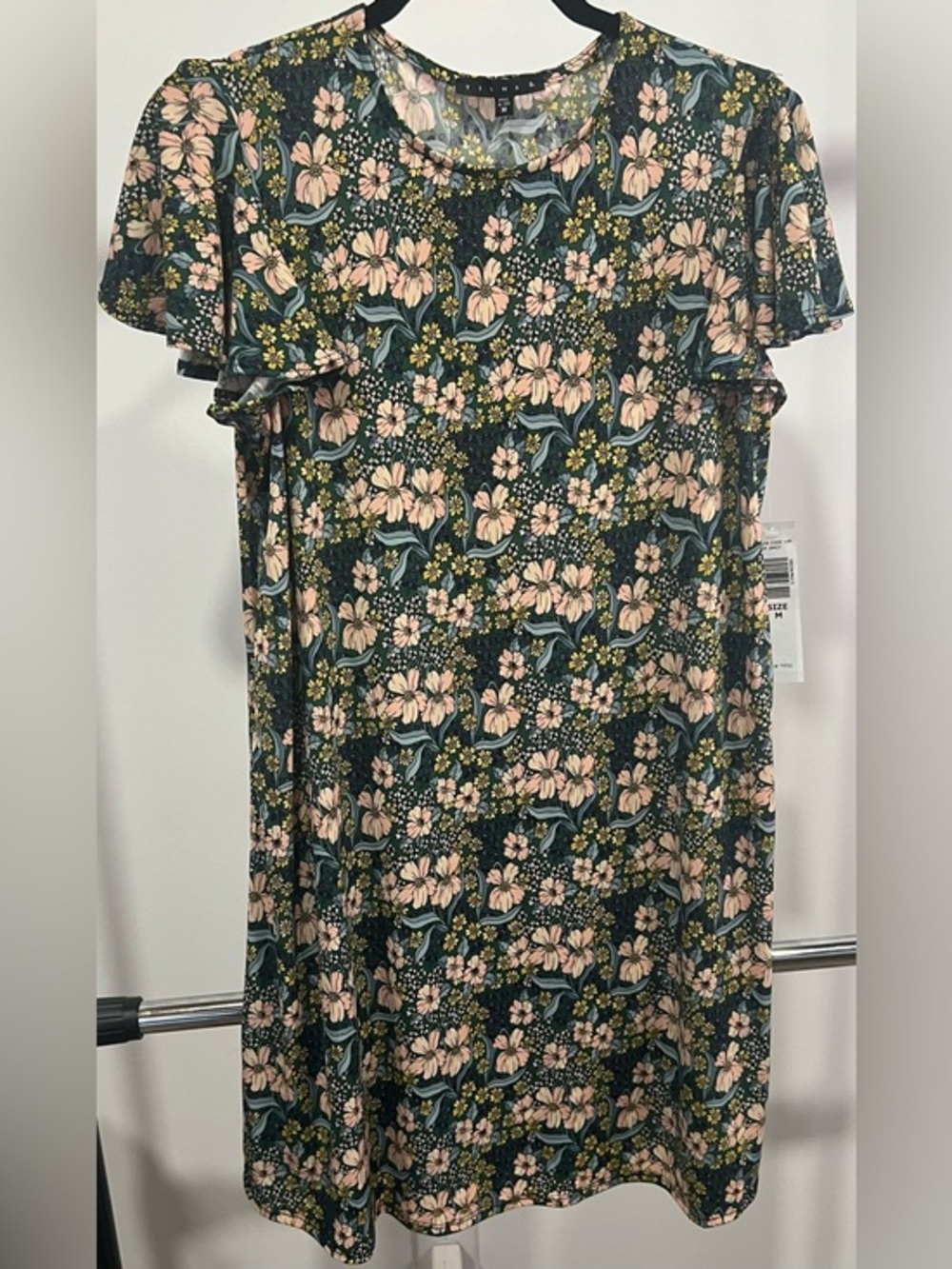 NWT Tiana B. Green/Multicolor Dress Size M